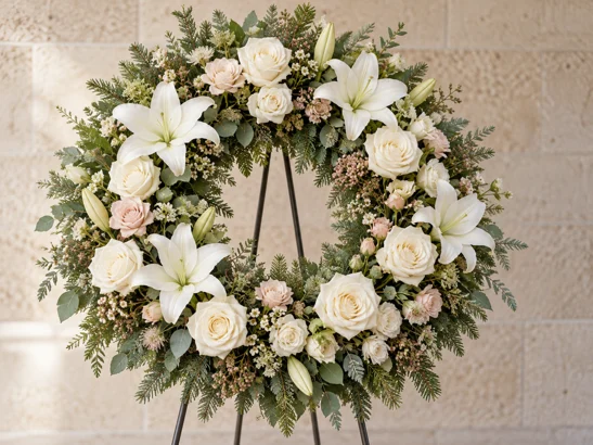 Trauerfloristik – florales Demo-Beispiel